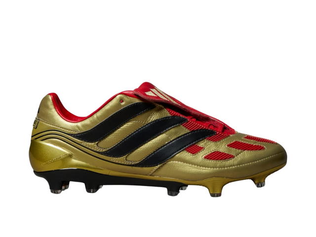 adidas adidas Predator Precision ZZ Firm Ground Cleats Gold Metallic Core Black Collegiate Red - view 1