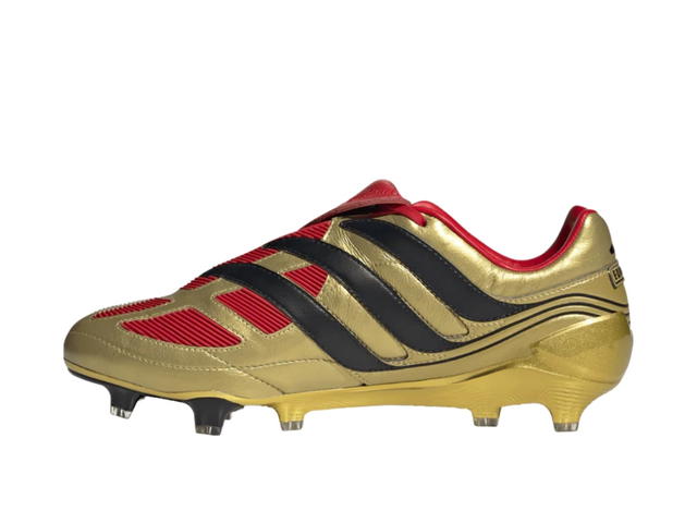adidas adidas Predator Precision ZZ Firm Ground Cleats Gold Metallic Core Black Collegiate Red - view 2