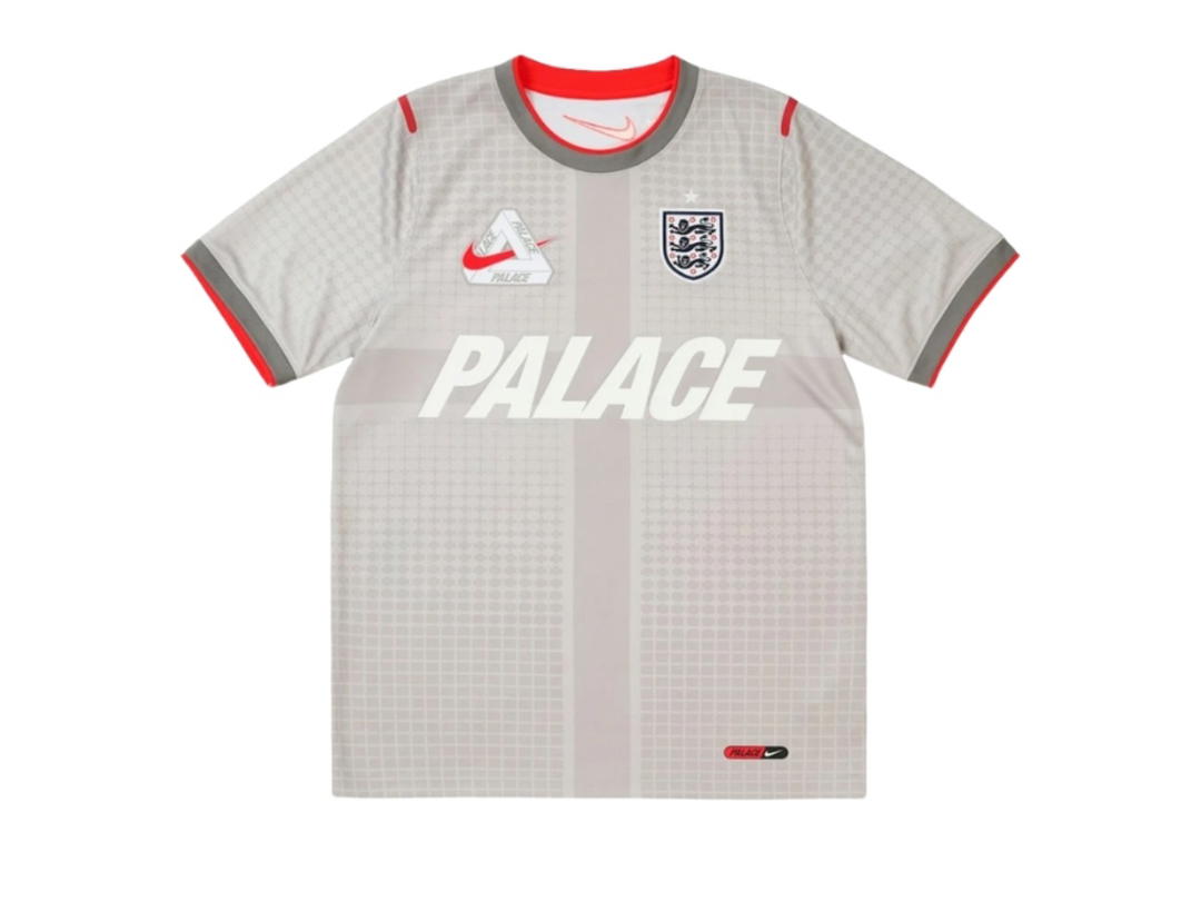 Nike Nike X England X Palace Men's Academy Pro Short-Sleeve Soccer Top Pewter Grey