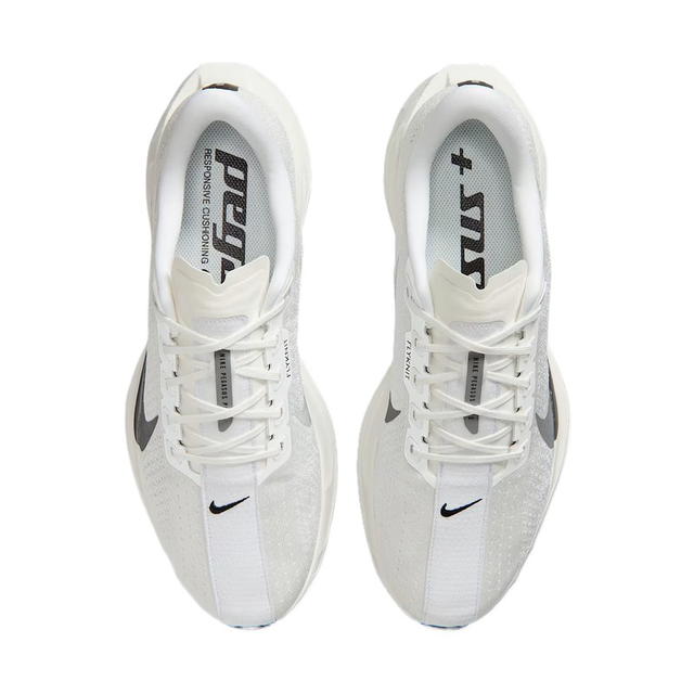 Nike Nike Pegasus Plus - White/Light Silver Gray/Black/Metallic Silver - view 3