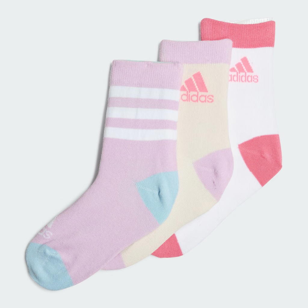 adidas adidas Graphic Socks 3 Pairs Pink White Cream
