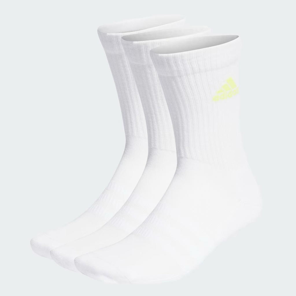 adidas adidas Cushioned Crew Socks 3 Pairs White Green Sky Blue Pink