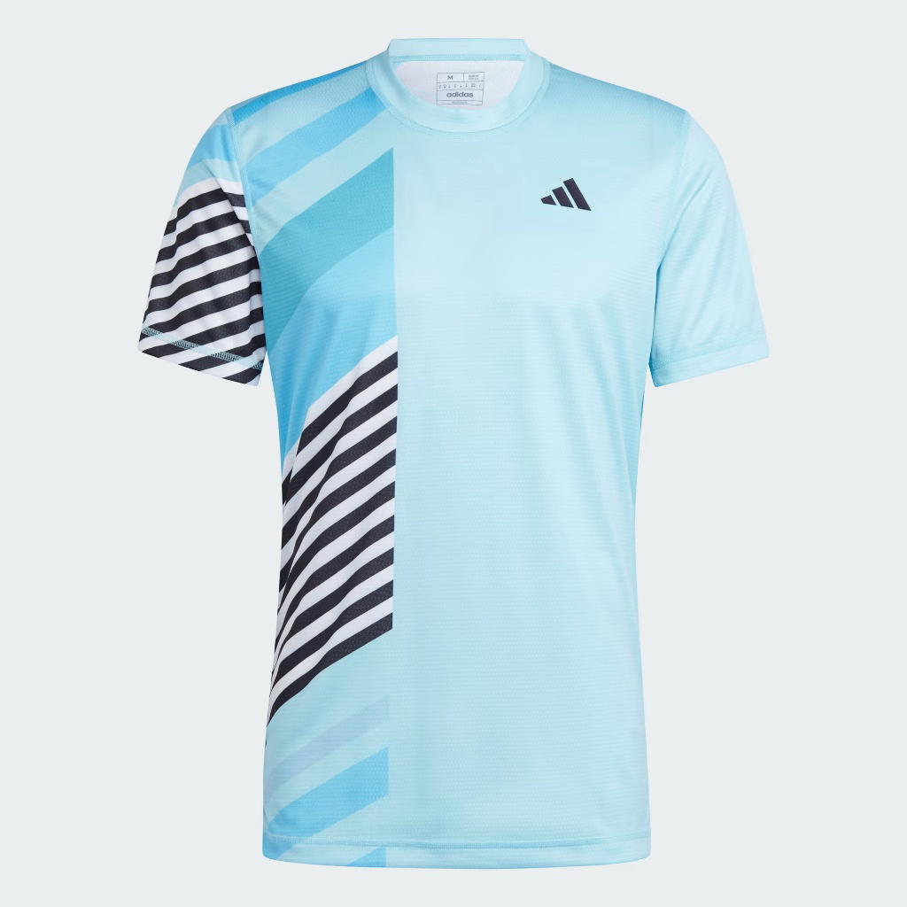 adidas adidas Tennis HEAT.RDY FreeLift Pro Tee Sky Blue Black White