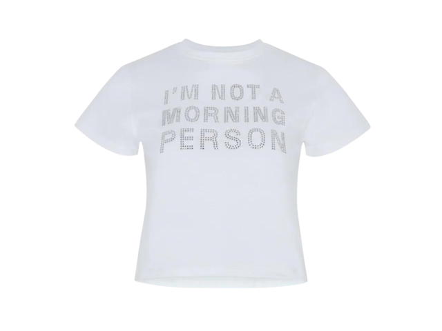 IM NOT A MORNING PERSON IM NOT A MORNING PERSON Imnot Tee Bling Bling White - view 1