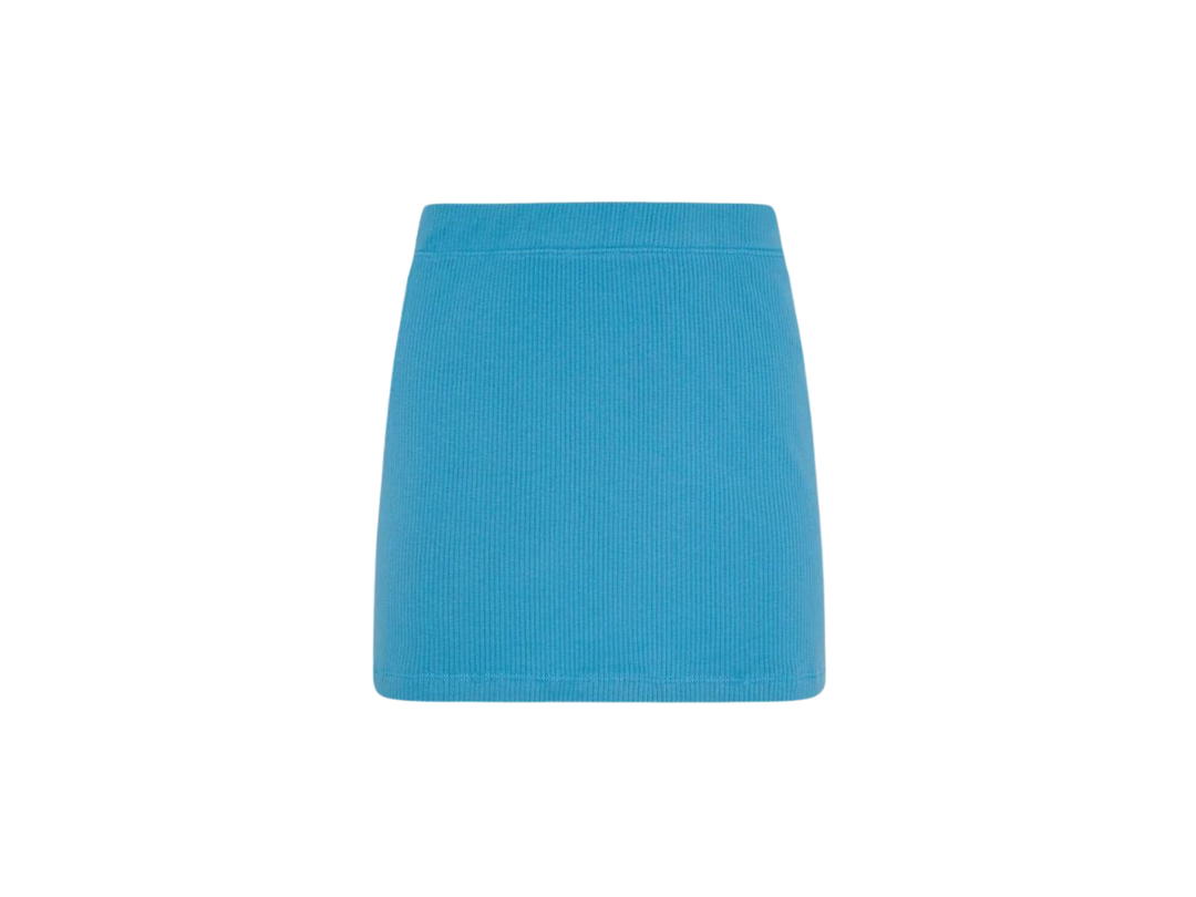 IM NOT A MORNING PERSON IM NOT A MORNING PERSON Knit Mini Skirt Iris Blue