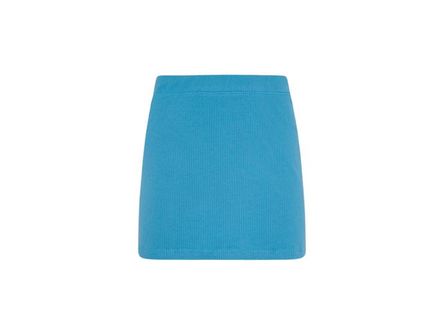 IM NOT A MORNING PERSON IM NOT A MORNING PERSON Knit Mini Skirt Iris Blue - view 1
