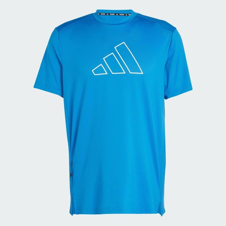 adidas adidas Training Tee Sky Blue White