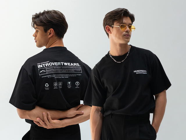 Introvertwears introvertwears | CARE GUIDE tee (Black) - view 3