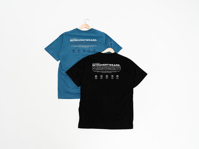 Introvertwears introvertwears | CARE GUIDE tee (Black) - view 5