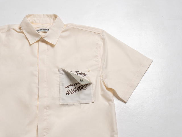 Introvertwears introvertwears | Hidden Feelings Shirt (Beige) - view 3