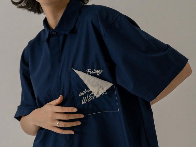 Introvertwears introvertwears | Hidden Feelings Shirt (Navy) - view 2