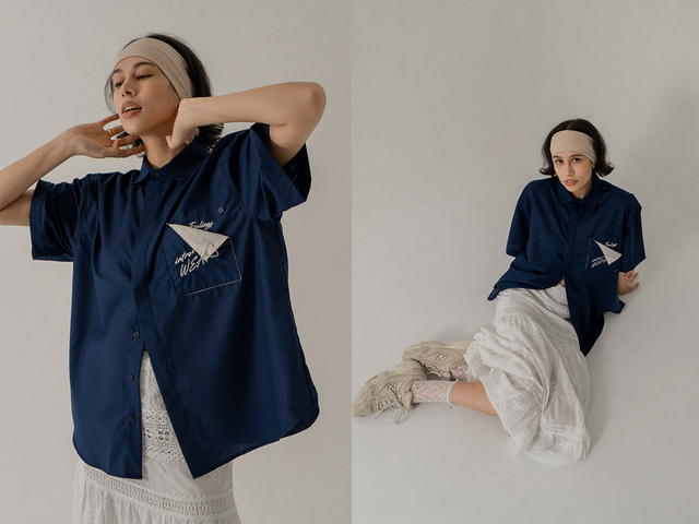 Introvertwears introvertwears | Hidden Feelings Shirt (Navy) - view 5