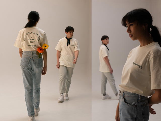 Introvertwears introvertwears | I AM VEGAN tee (Off-white) - view 3