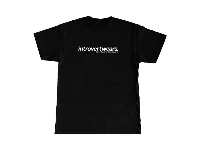Introvertwears introvertwears | LOGO tee (Black) - view 1