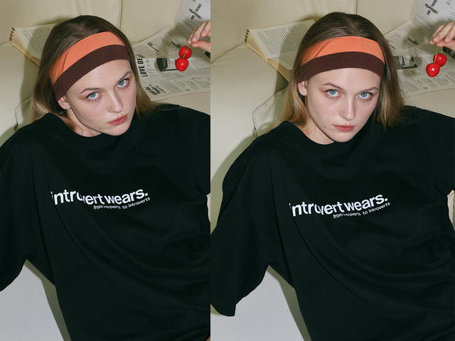 Introvertwears introvertwears | LOGO tee (Black) - view 4