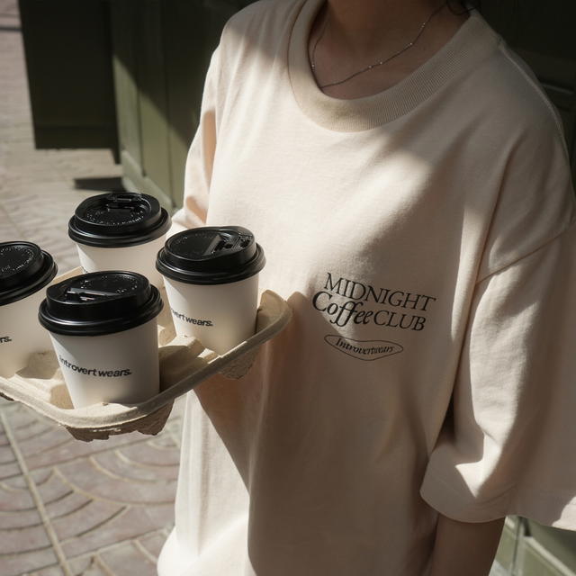 Introvertwears introvertwears | Midnight Coffee Club (Beige) - view 3