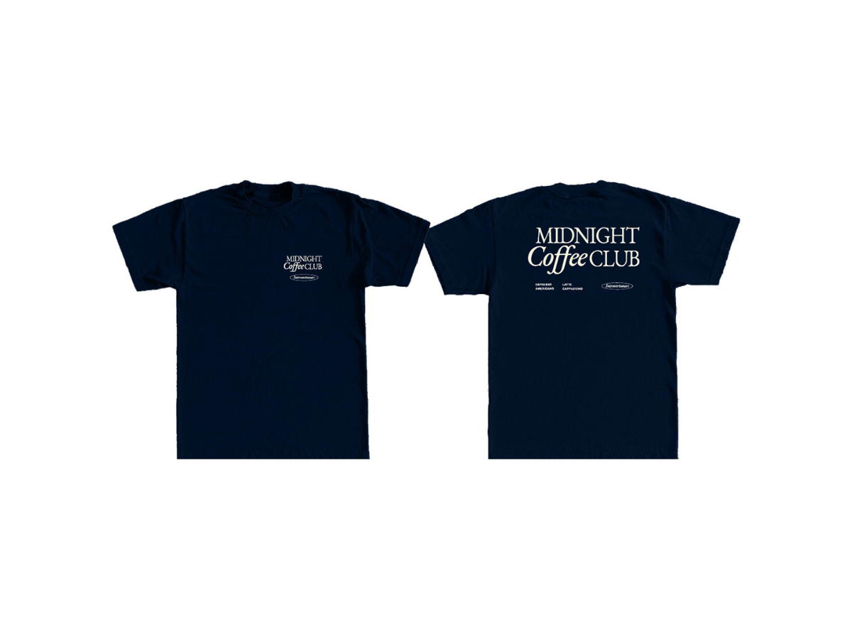 Introvertwears introvertwears | Midnight Coffee Club (Navy)