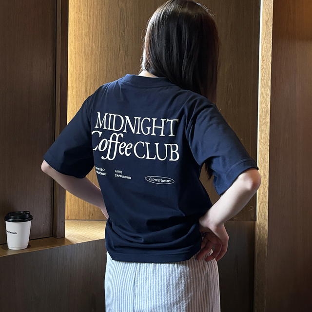 Introvertwears introvertwears | Midnight Coffee Club (Navy) - view 4