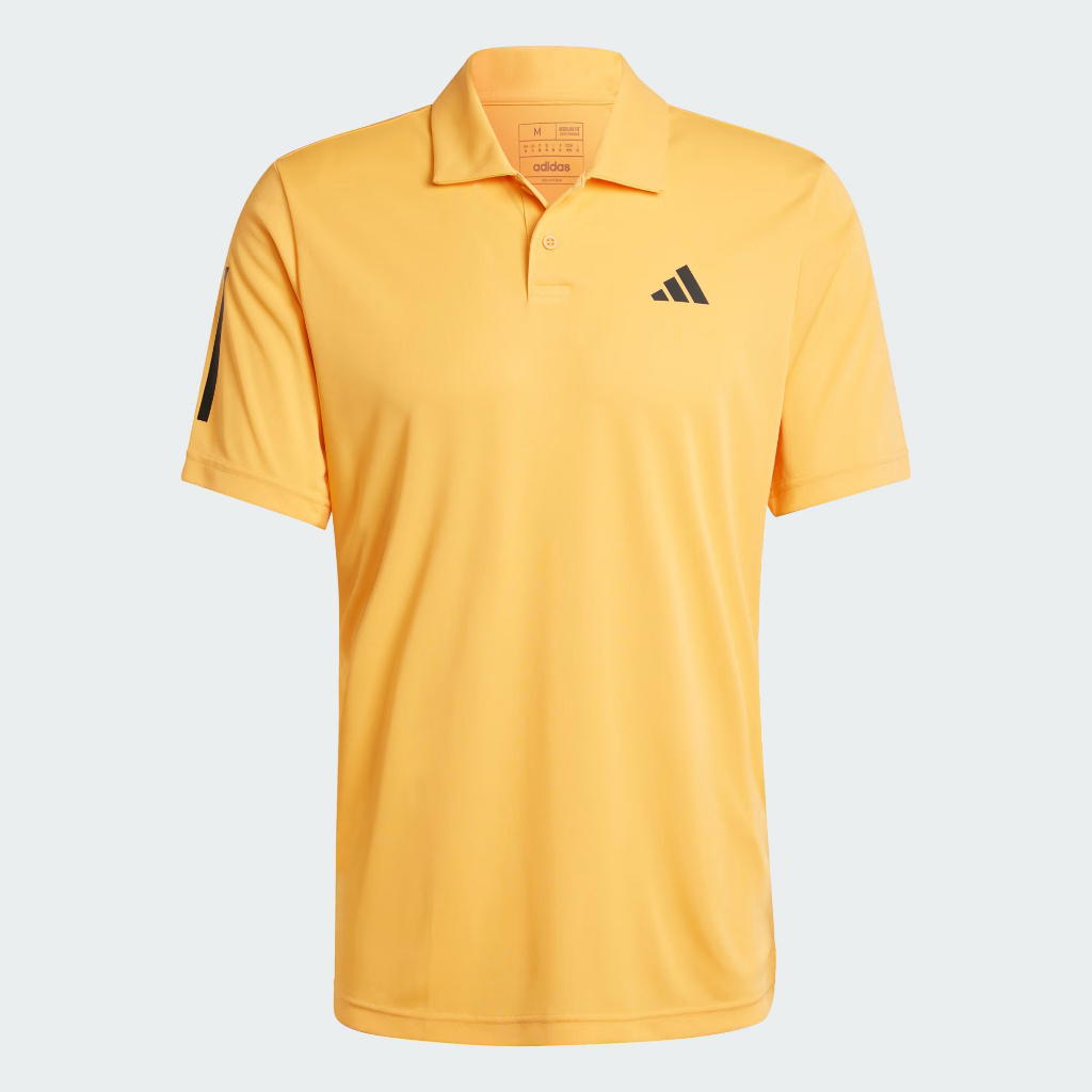 adidas adidas Club 3-Stripes Tennis Polo Shirt Orange Black