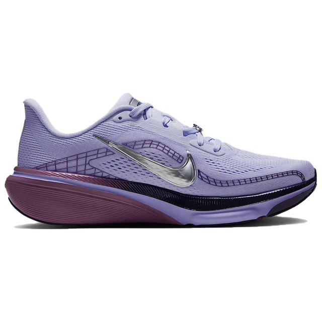Nike Nike Pegasus 42 - Light White Purple/Iron Black/Pulse Purple/Metallic Silver - view 2