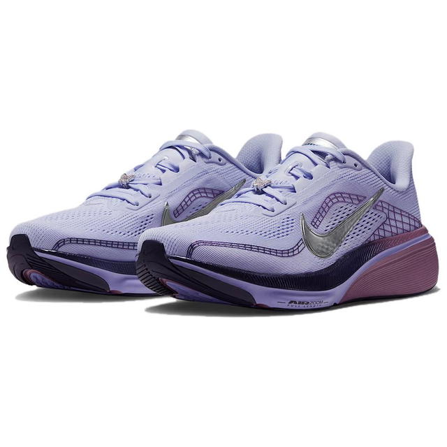 Nike Nike Pegasus 42 - Light White Purple/Iron Black/Pulse Purple/Metallic Silver - view 3