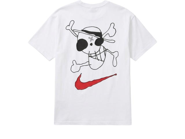 Nike Nike x OnePiece T-Shirt Swoosh White - view 2