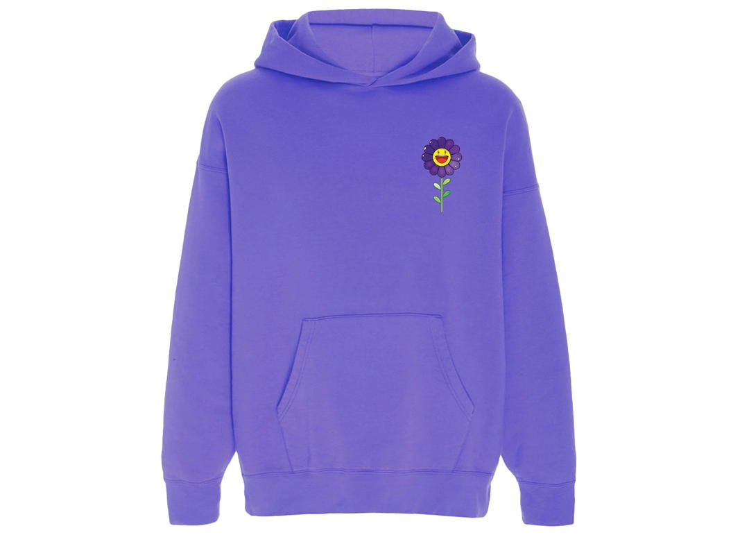 J Balvin J Balvin Morado x Takashi Murakami Flower Hoodie Purple