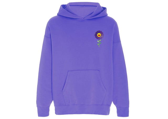 J Balvin J Balvin Morado x Takashi Murakami Flower Hoodie Purple - view 1