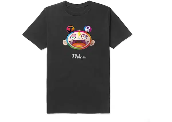 Buy J Balvin x Takashi Murakami Kiki Face Tee Black at Sasom – Authentic and Ready to Ship