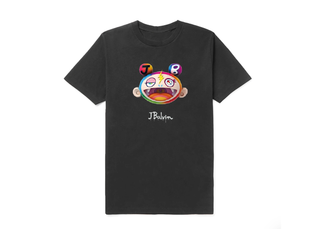 J Balvin J Balvin x Takashi Murakami Kiki Face Tee Black - view 1