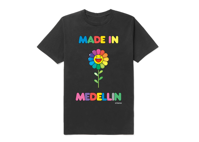 J Balvin J Balvin x Takashi Murakami Made In Medellin Tee Black - view 1