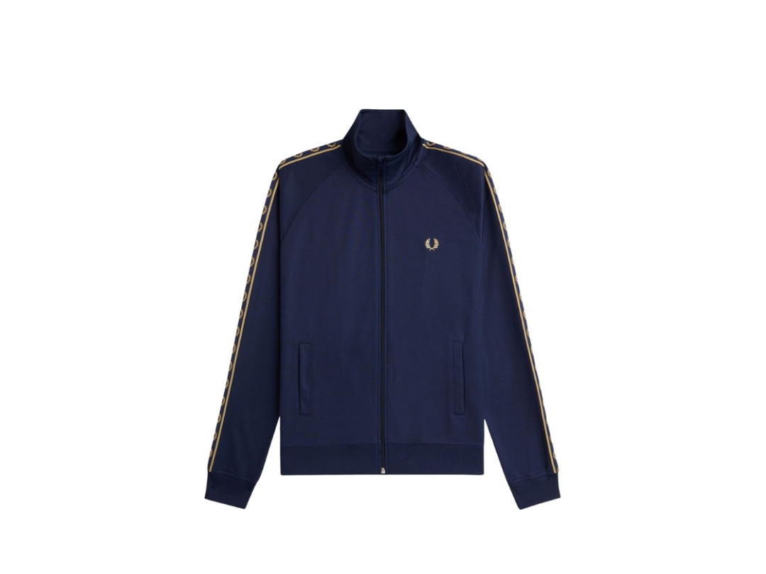 Fred Perry Fred Perry Contrast Tape Track Jacket Blue
