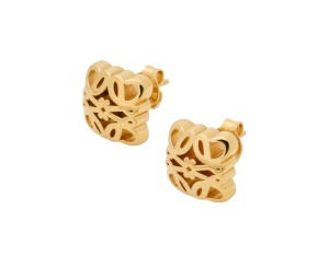 Buy Loewe Anagram Bombé Stud Earrings Gold at Sasom – Authentic and Ready to Ship