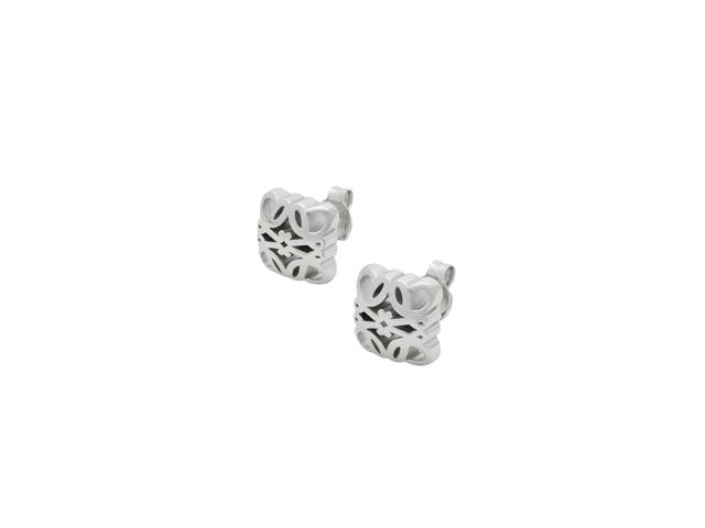 Loewe Loewe Anagram Bombé Earrings Silver - view 1