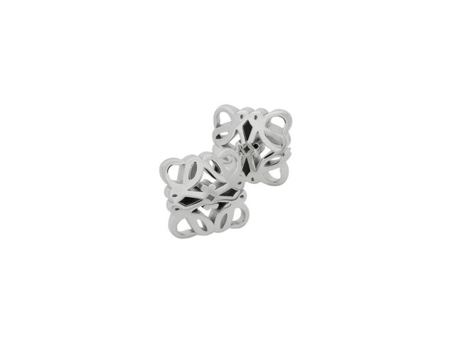 Loewe Loewe Anagram Bombé Earrings Silver - view 2