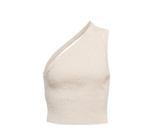 Buy Jacquemus La Maille Ascu Cropped Linen Off-White at Sasom – Authentic and Ready to Ship