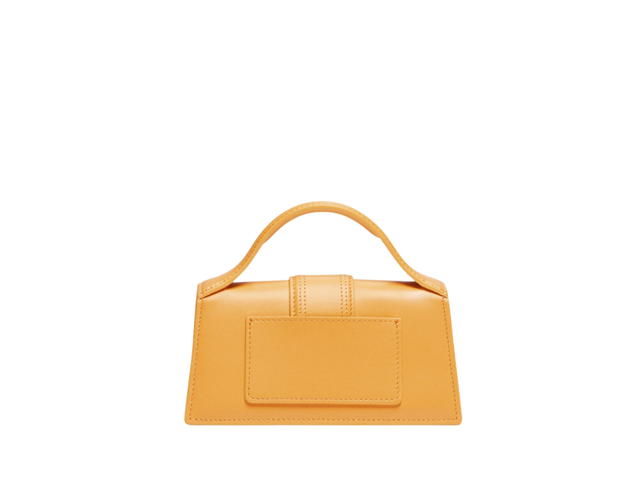 Jacquemus Jacqemus Le Raphia Small Flap Bag In Smooth Leather With Gold Metal Logo And Hardware Dark Yellow - view 2
