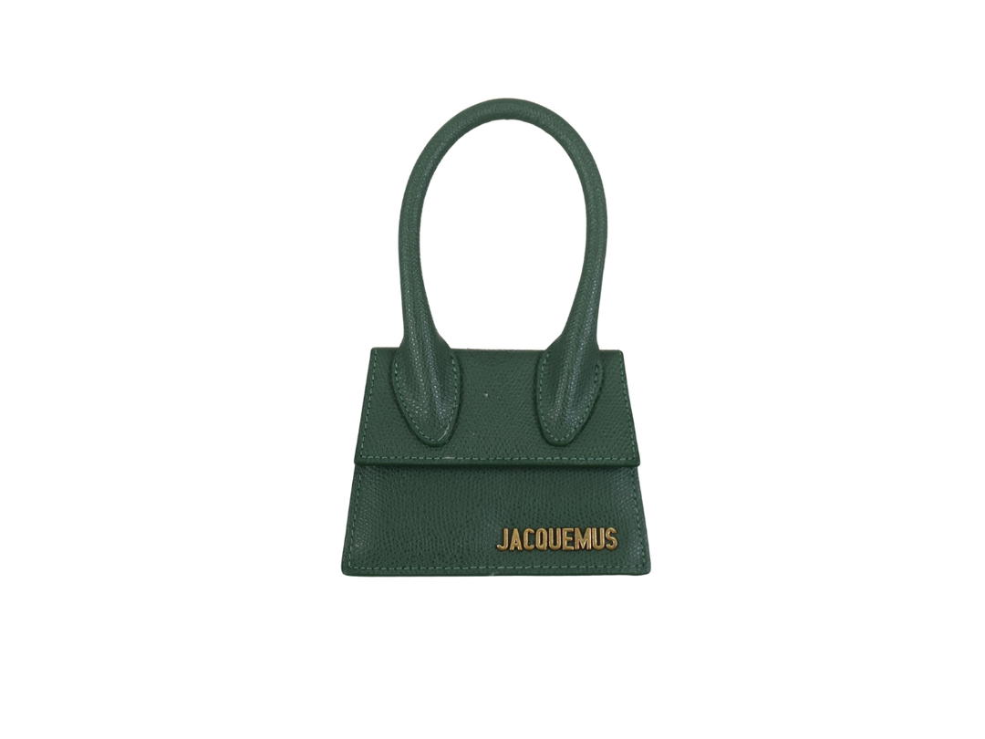 Jacquemus Jacquemas Le Chiquito Mini Bag In Leather With Gold-tone Hardware Dark Green