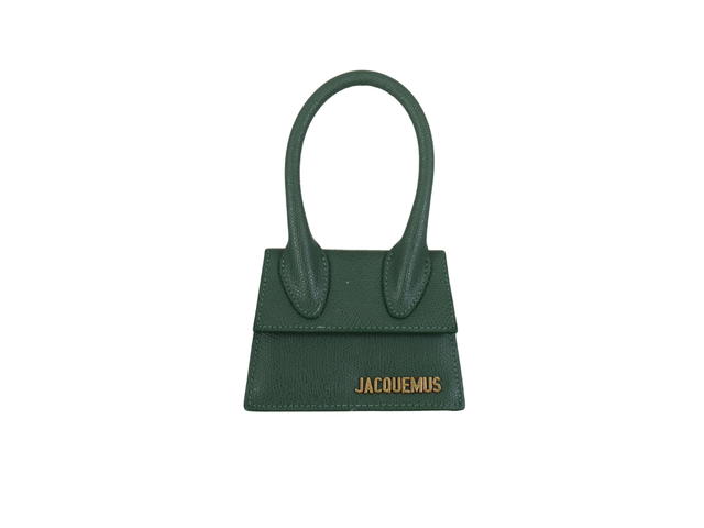 Jacquemus Jacquemas Le Chiquito Mini Bag In Leather With Gold-tone Hardware Dark Green - view 1