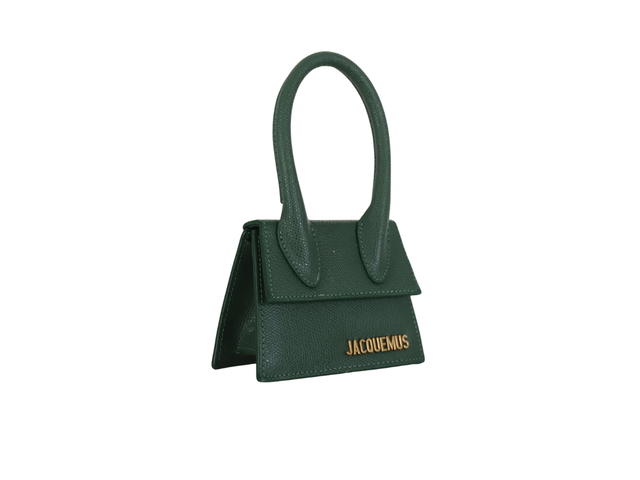 Jacquemus Jacquemas Le Chiquito Mini Bag In Leather With Gold-tone Hardware Dark Green - view 3
