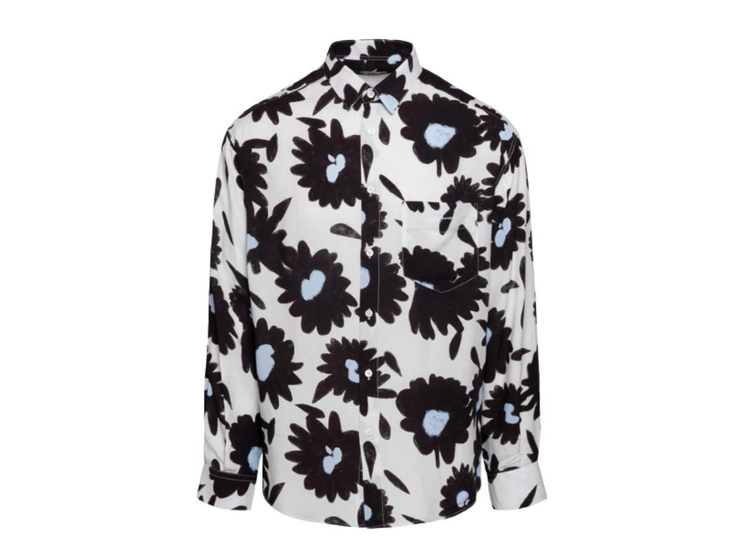 Jacquemus Jacquemus Floral Long Shirt Grey