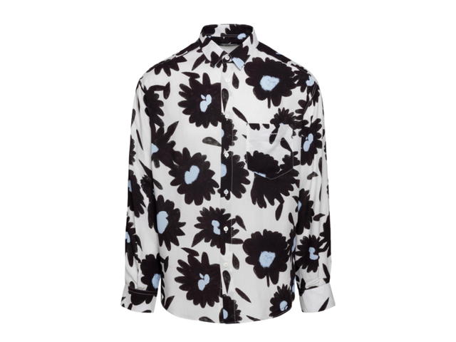 Jacquemus Jacquemus Floral Long Shirt Grey - view 1