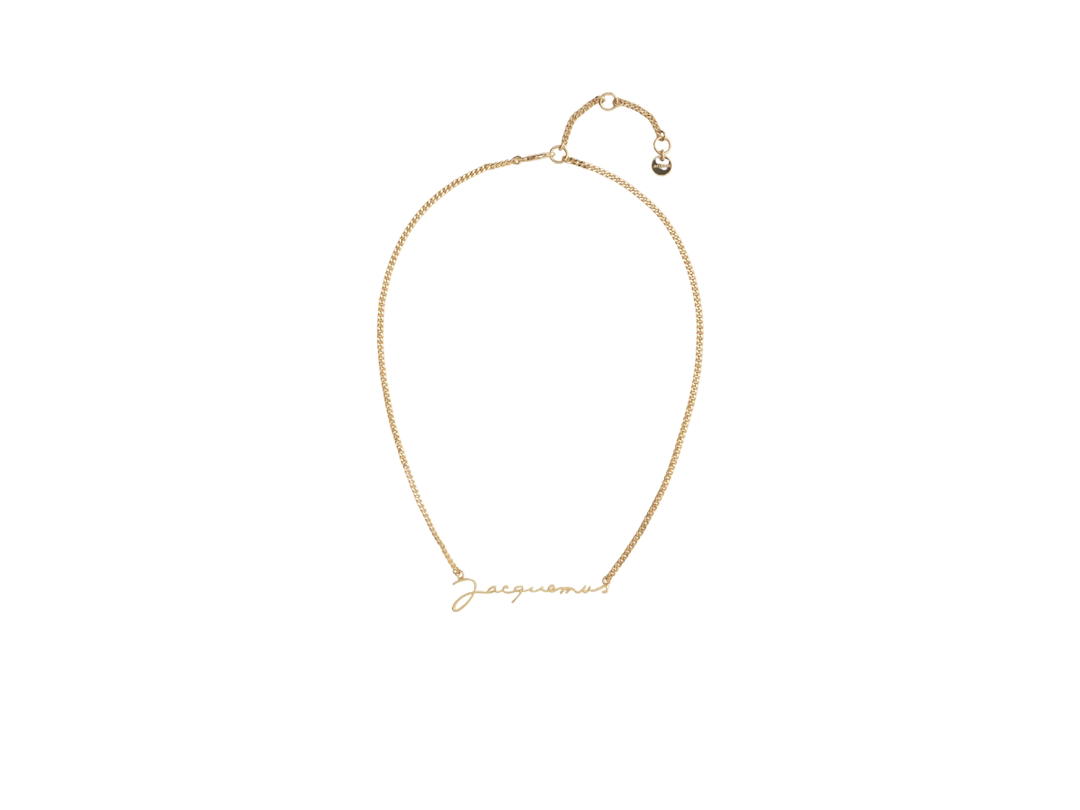 Jacquemus Jacquemus La Chaine Jacquemus In Brass Signature Logo Chain Necklace Gold