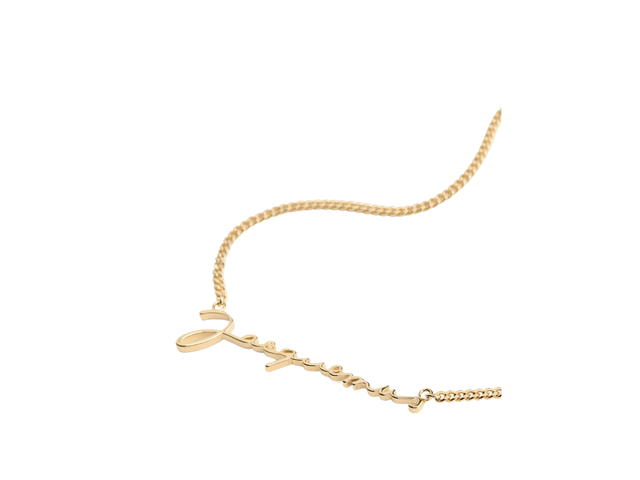 Jacquemus Jacquemus La Chaine Jacquemus In Brass Signature Logo Chain Necklace Gold - view 2
