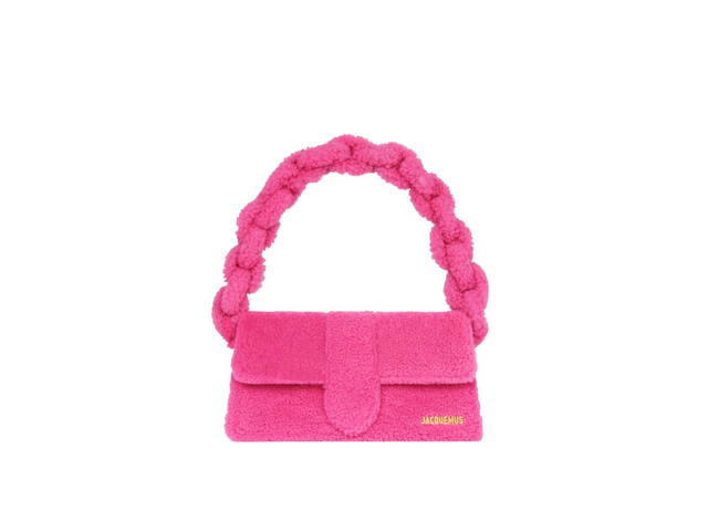 Jacquemus Jacquemus Le Bambidou Shearling Flap Bag Pink - view 2