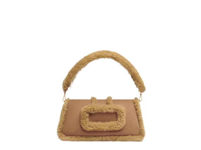 Jacquemus Jacquemus Le Bambimou Doux In Cow-Lamb Leather With Gold Metal Logo-Hardware Camel - view 2