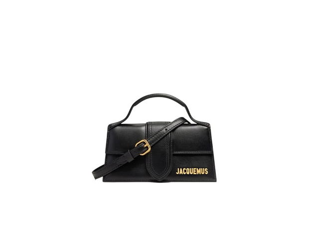 Jacquemus Jacquemus Le Bambino In Leather With Gold Metal Logo And Hardware Black - view 1