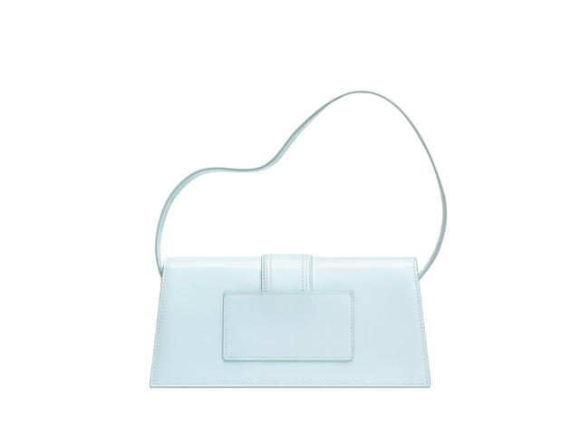 Jacquemus Jacquemus Le Bambino Long In Calf Leather-Lining-Cotton With Silver Metal Logo-Hardware Light Blue - view 2