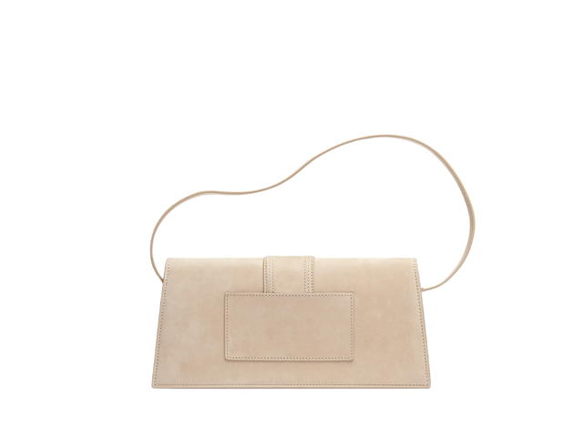 Jacquemus Jacquemus Le Bambino Long In Cowskin With Gold Metal Logo-Hardware Dark Beige - view 2