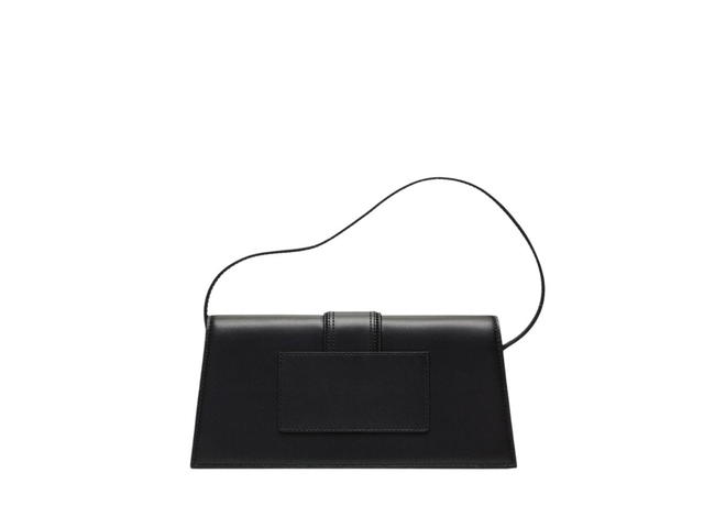 Jacquemus Jacquemus Le Bambino Long In Smooth Leather With Gold Metal Hardware Black - view 2